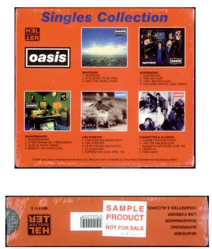 Oasis Singles Collection - Sealed Australian CD Single Box Set